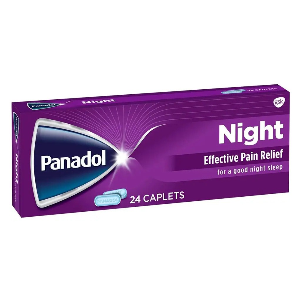 Panadol, Night Tablets, Pain relief and sleep aid medication, 20 tablets