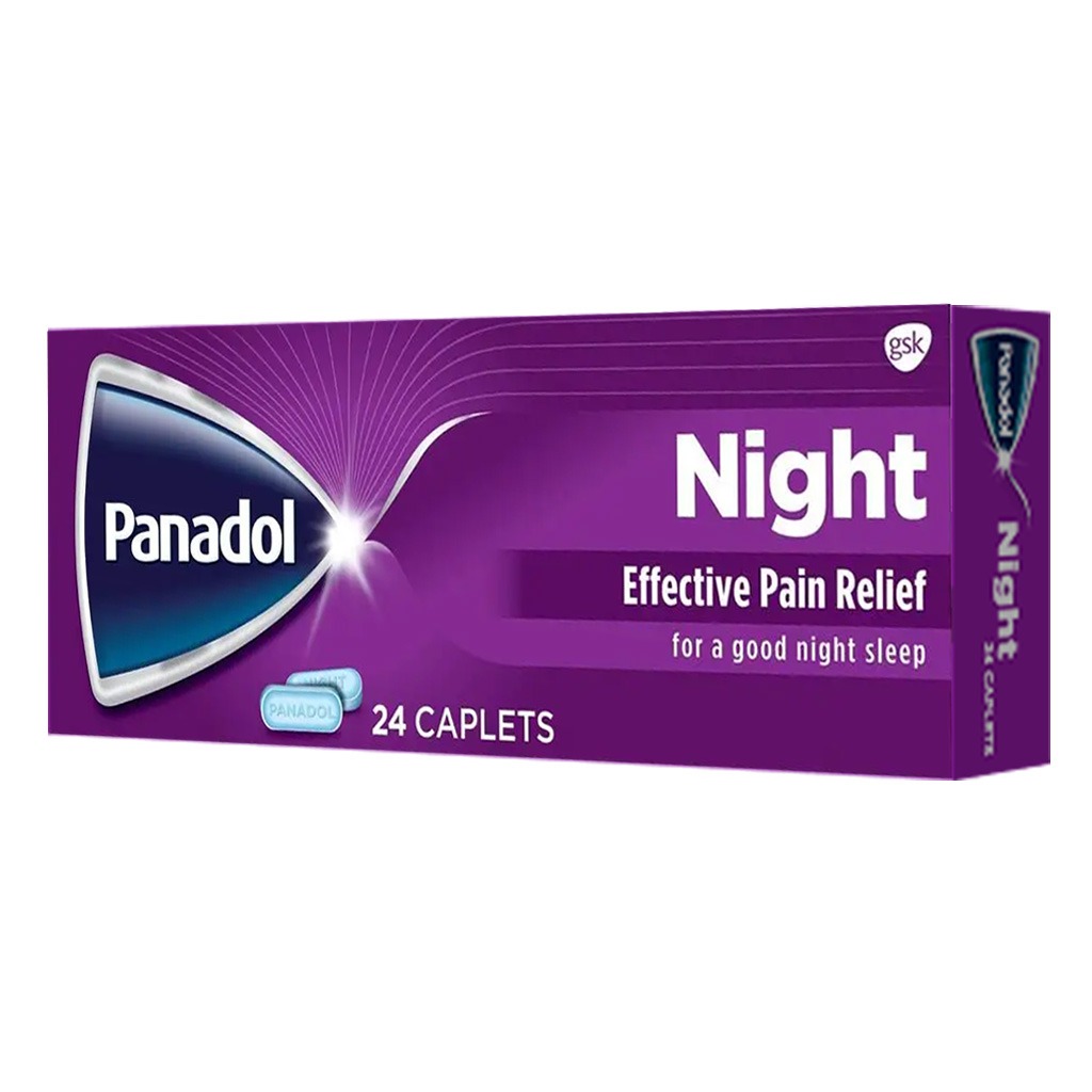 Panadol, Night Tablets, Pain relief and sleep aid medication, 20 tablets