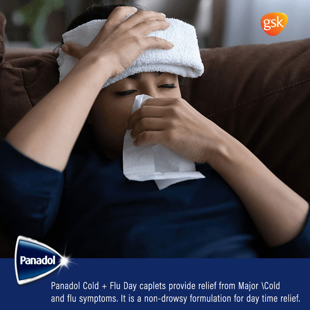 Panadol, Cold & Flu Day Capsules, Effective relief for cold and flu symptoms, 24 capsules