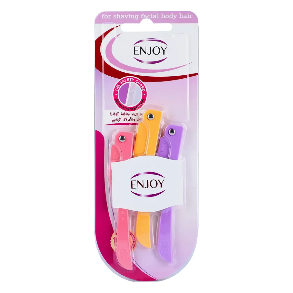 ENJOY RAZOR FOR SHAVING FACIAL BODY HAIR 3PCS