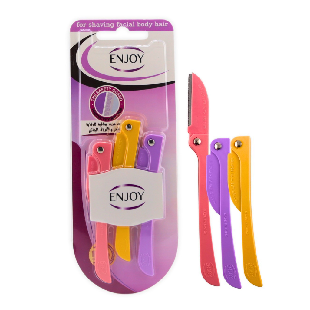 ENJOY RAZOR FOR SHAVING FACIAL BODY HAIR 3PCS
