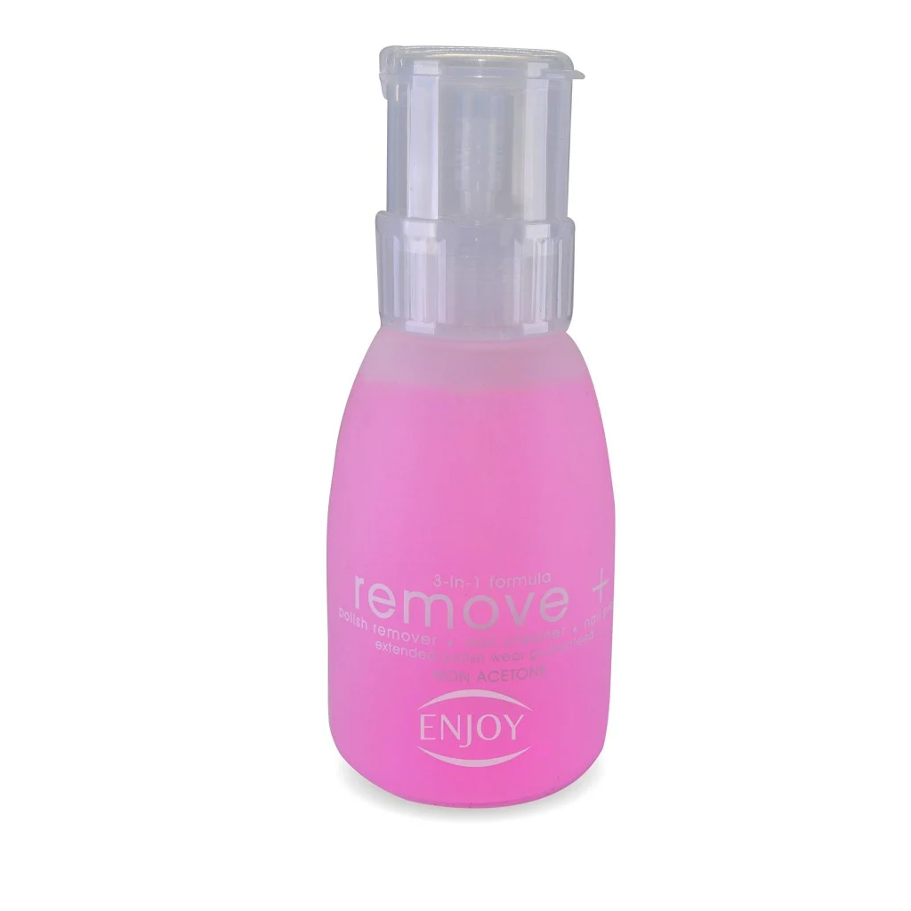 Enjoy, Nail Polish Remover Pink, Gentle nail polish remover with moisturizing effect, 237ml
