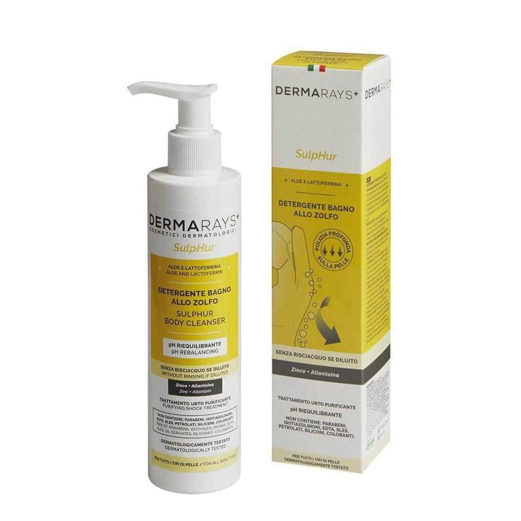 DERMARAYS SULPHUR SULPHUR FACE AND BODY CLEANSER 250ML