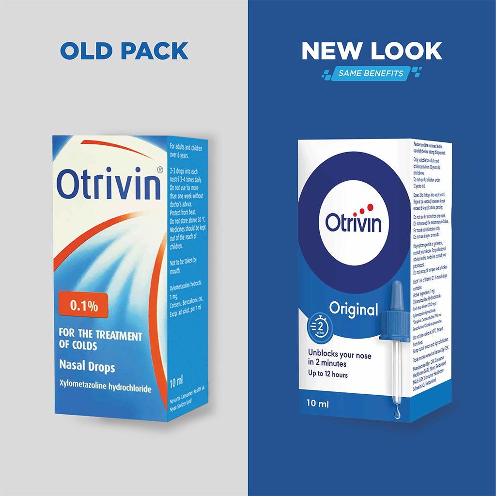 Otrivin 0.1% 10 ml Nasal Drop Adult