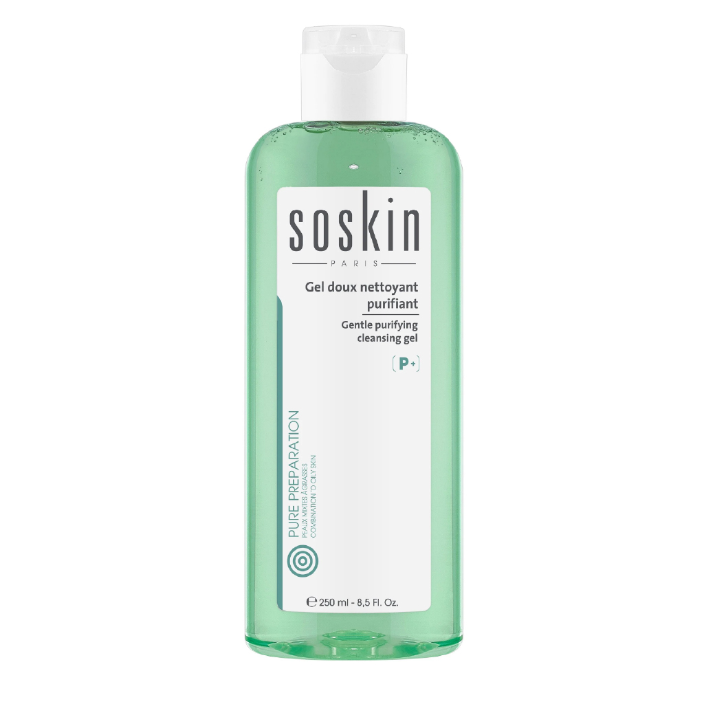 Soskin, Gentle Purifying Cleansing Gel, Mild cleansing gel for sensitive skin, 250ml