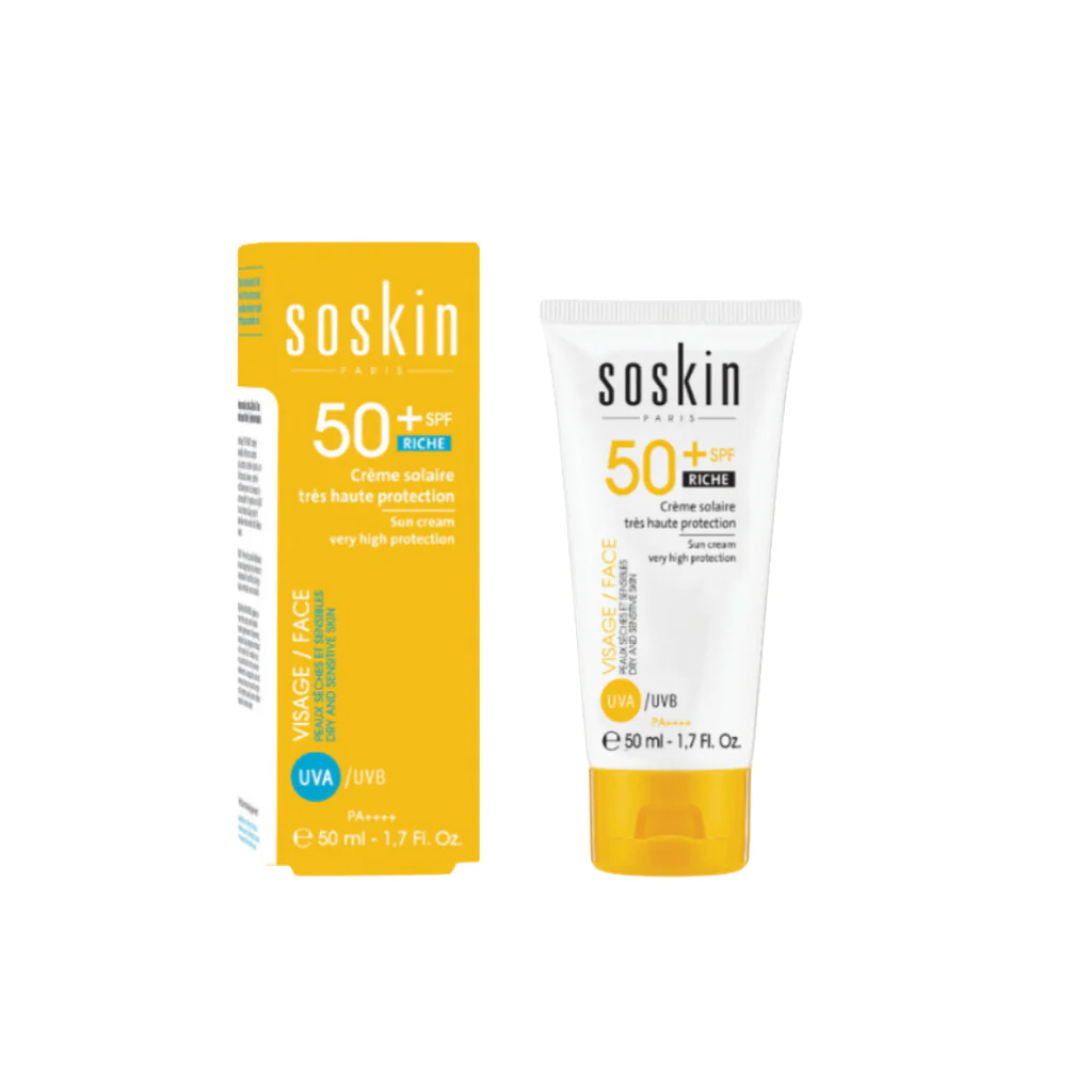 Soskin, Sun Cream Very High Protection Fluid SPF 50+, Lightweight sun protection fluid, 50ml