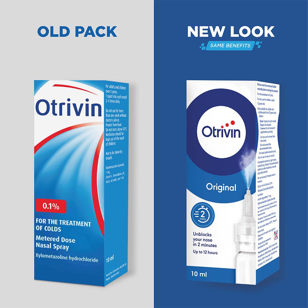 Otrivin 0.1% 10 ml Nasal Spray