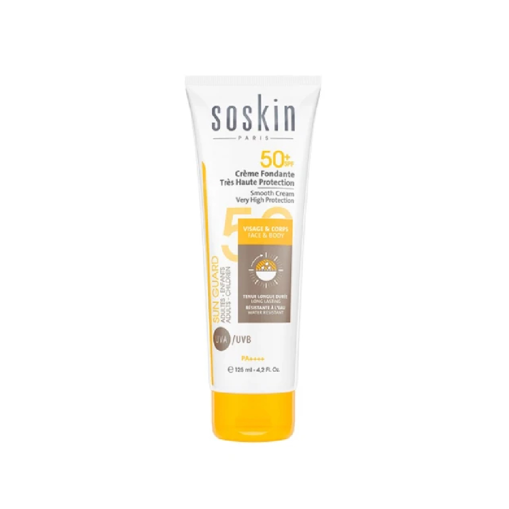 Soskin, Smooth Cream Very High Protection SPF 50+, High protection moisturizing cream, 125ml