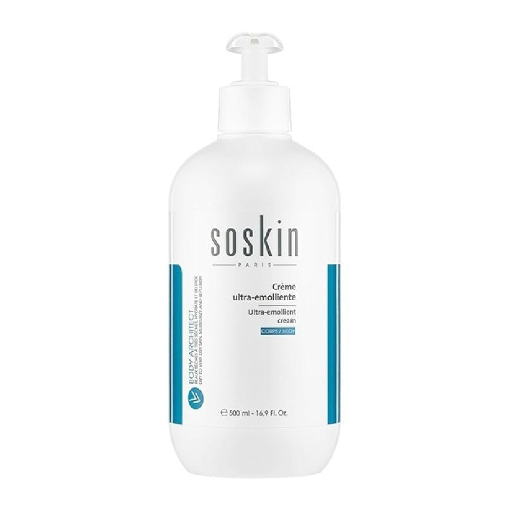 Soskin, Ultra Emollient Cream, Intensive moisturizing cream for very dry skin, 500ml