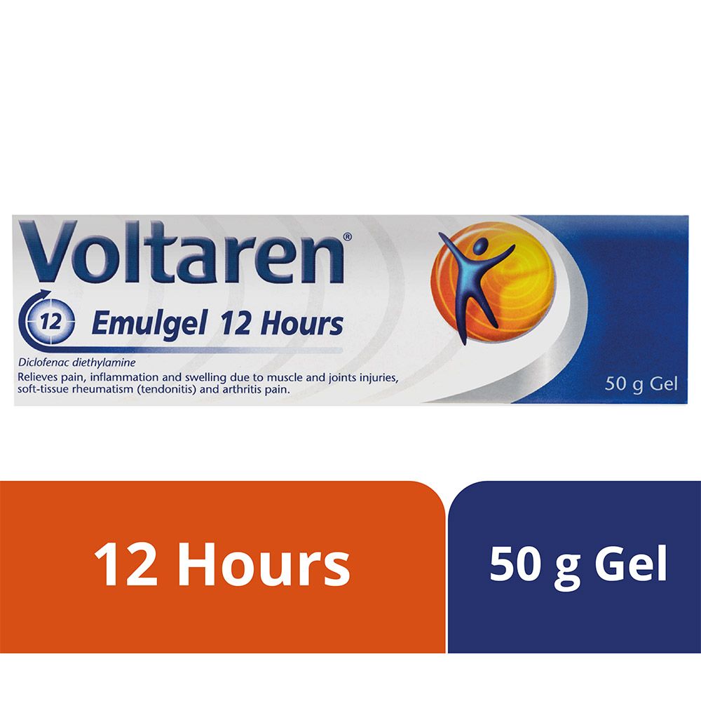 Voltaren, 1% emulgel, Topical pain relief gel for inflammation and muscle pain, 50 g