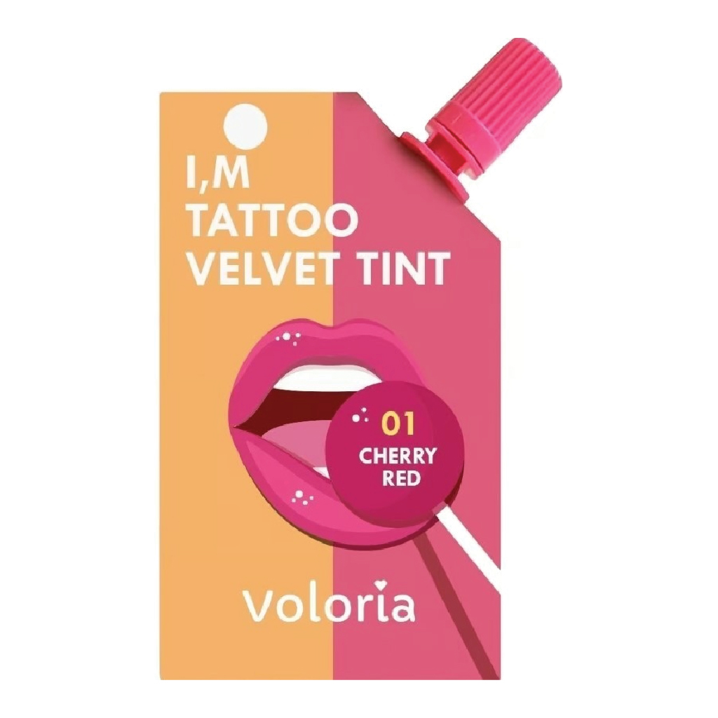 VOLORIA IM TATTOO VELVET TINT 1 CHERRY RED 5 ML