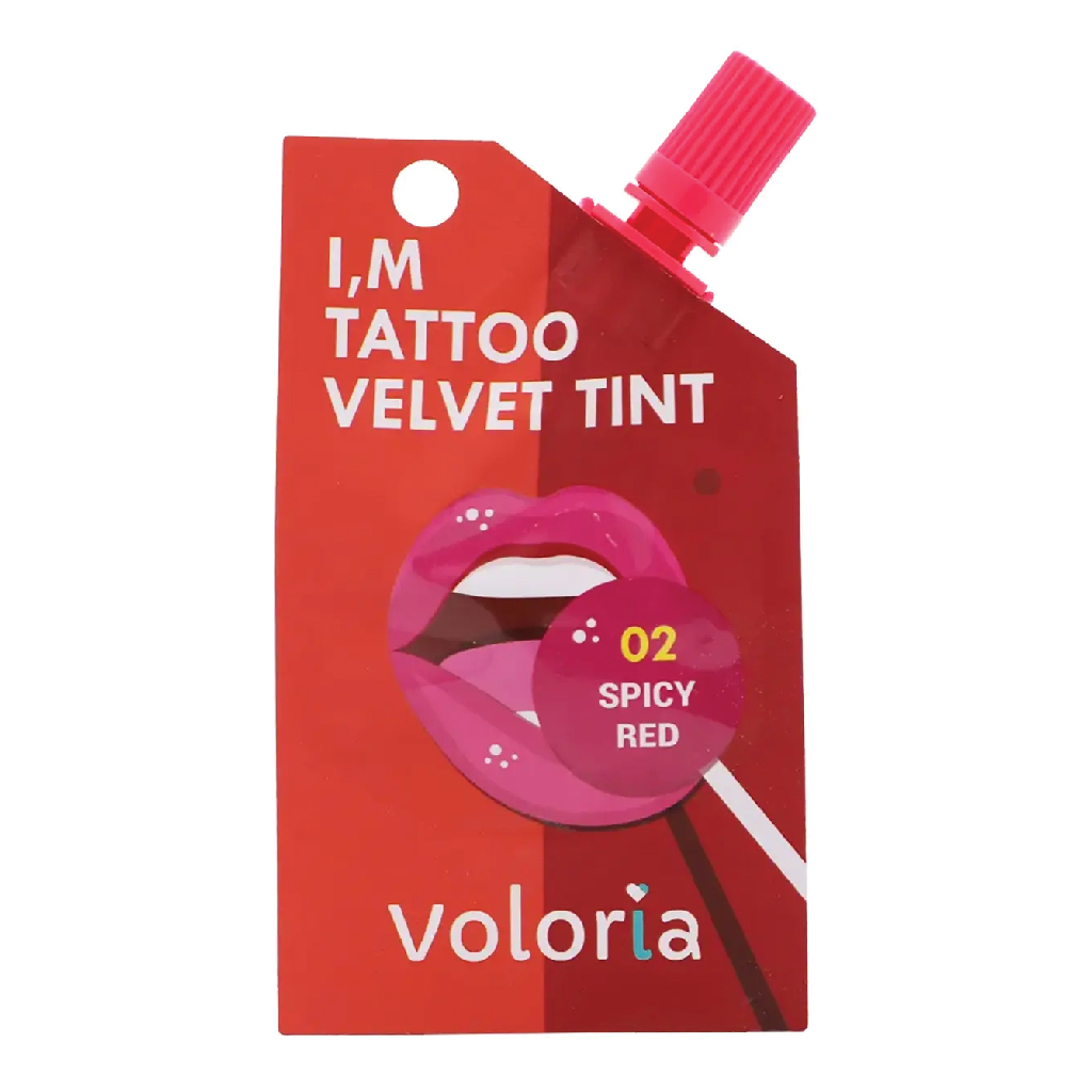 VOLORIA IM TATTOO VELVET TINT 2 SPICY RED 5 ML