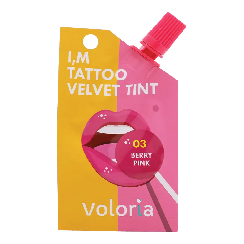 Voloria, IM Tattoo Velvet Tint 3 Berry Pink, Long-lasting velvet tint for tattoos, 5ml