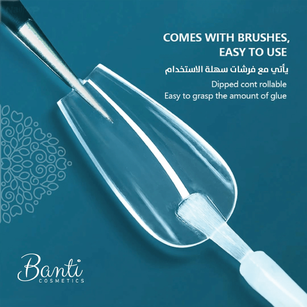 Banti, Nail Glue, Strong adhesive for artificial nails, 7ml