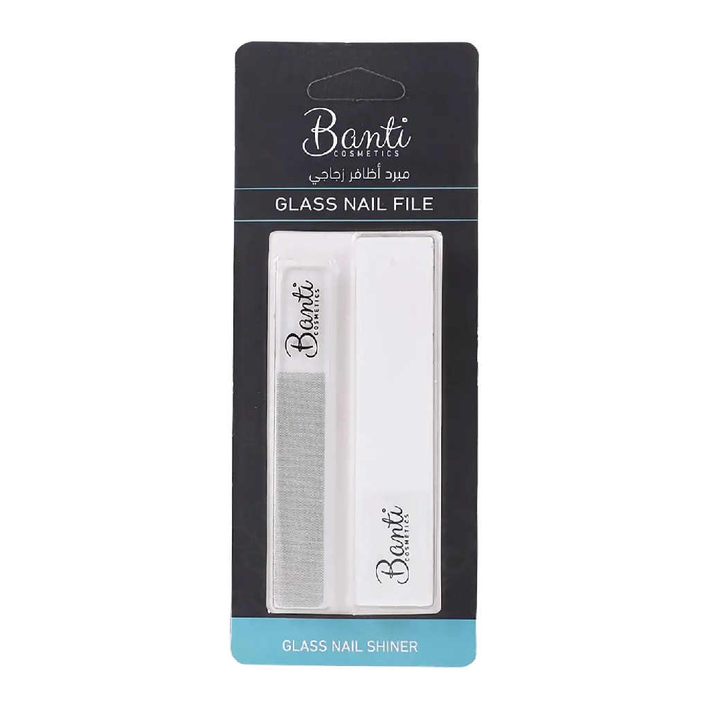 Banti, Glass Nail File, Durable nail file for smooth nail shaping, 1 piece