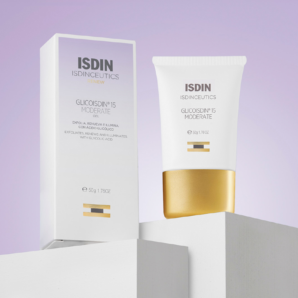Isdin, Glicoisdin 15 Moderate Gel Facial, Moderate strength glycolic acid facial gel, 50g