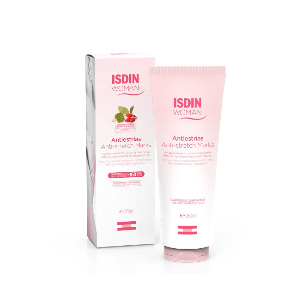 Isdin, Women Anti-Stretch Marks Cream, Intensive cream to reduce stretch marks, 250ml