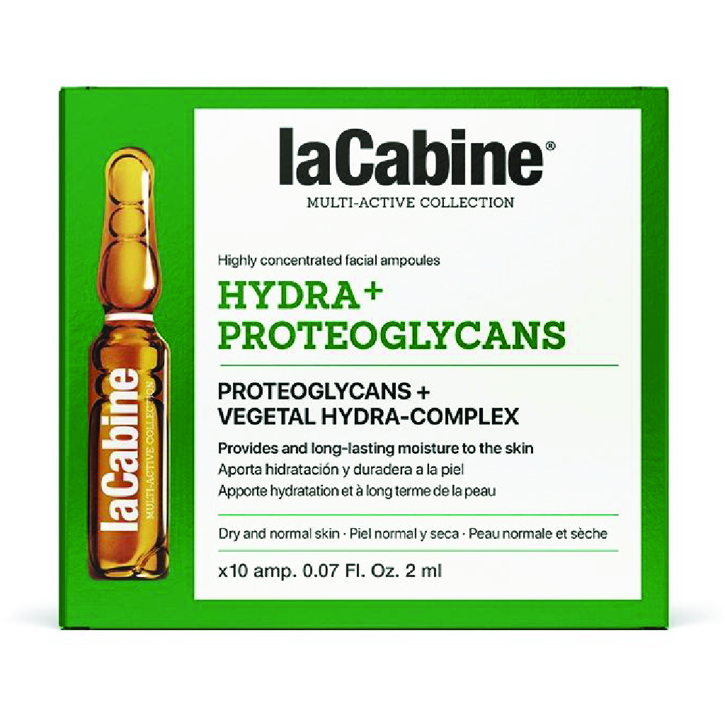 Lacabine, Hydra+ Proteoglycans Ampoules, Intensive hydrating skin treatment, 2ml ampoules