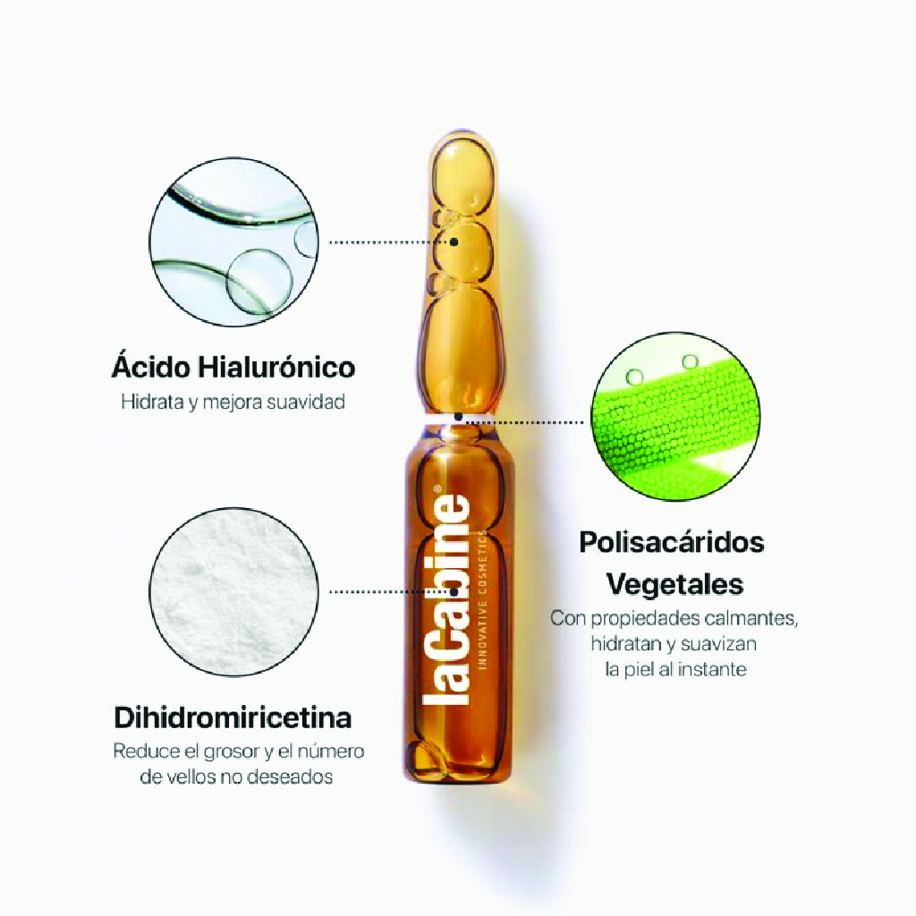 LACABINE FLASH BODY HAIR INHIBITOR AMPOULES 7*7ML