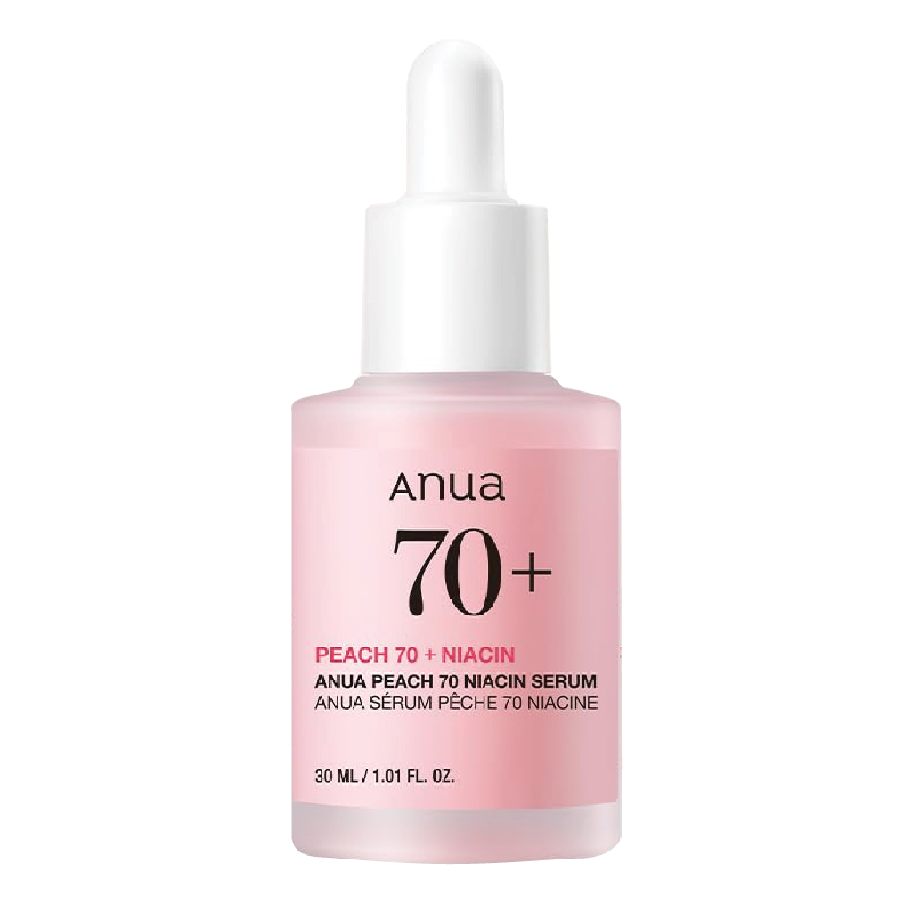 Anua, Niacinamide 70% Peach Serum, High concentration niacinamide serum with peach extract, 30ml