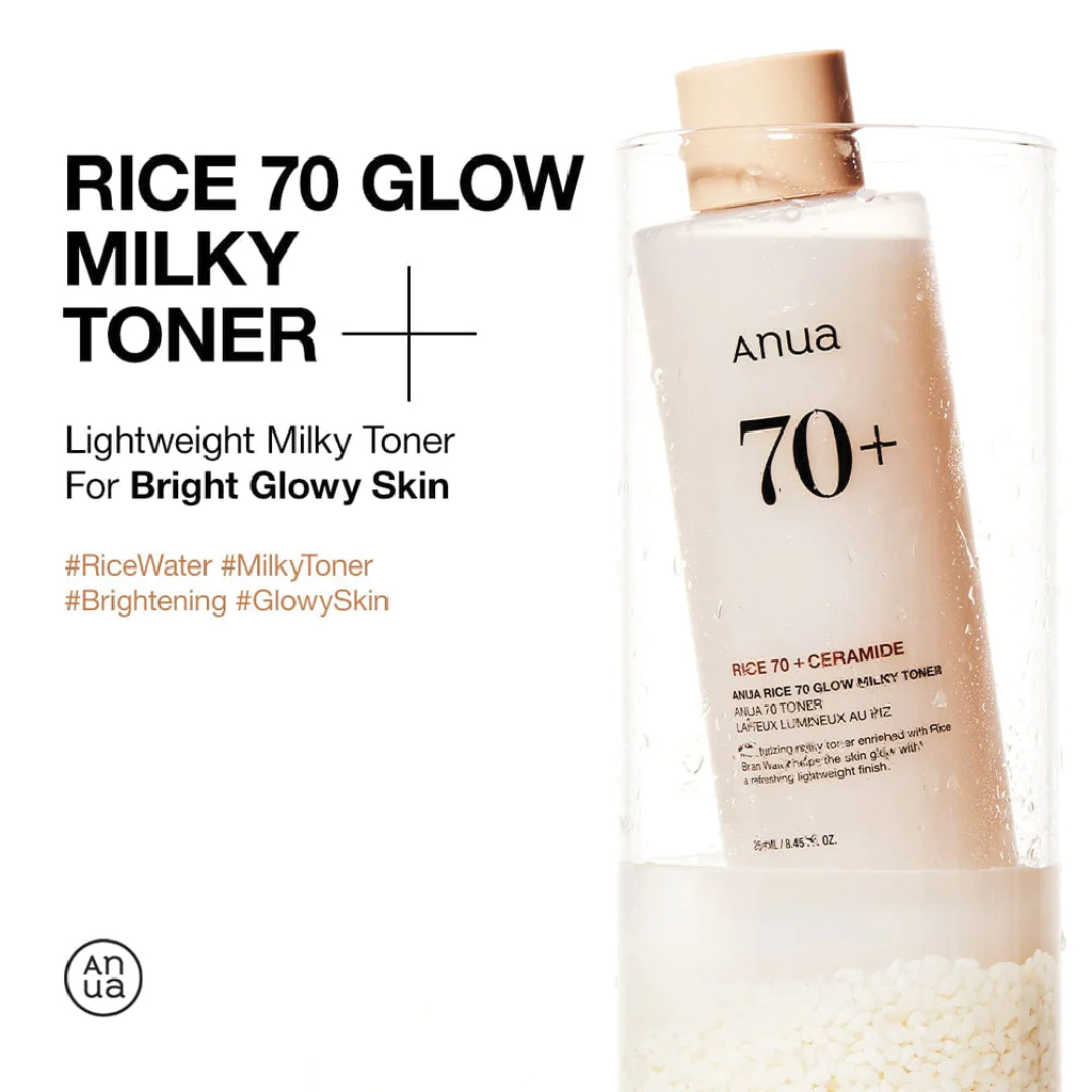 Anua 70+ Toner With Rice Extract For Brightening And Even Skin Tone 250Ml