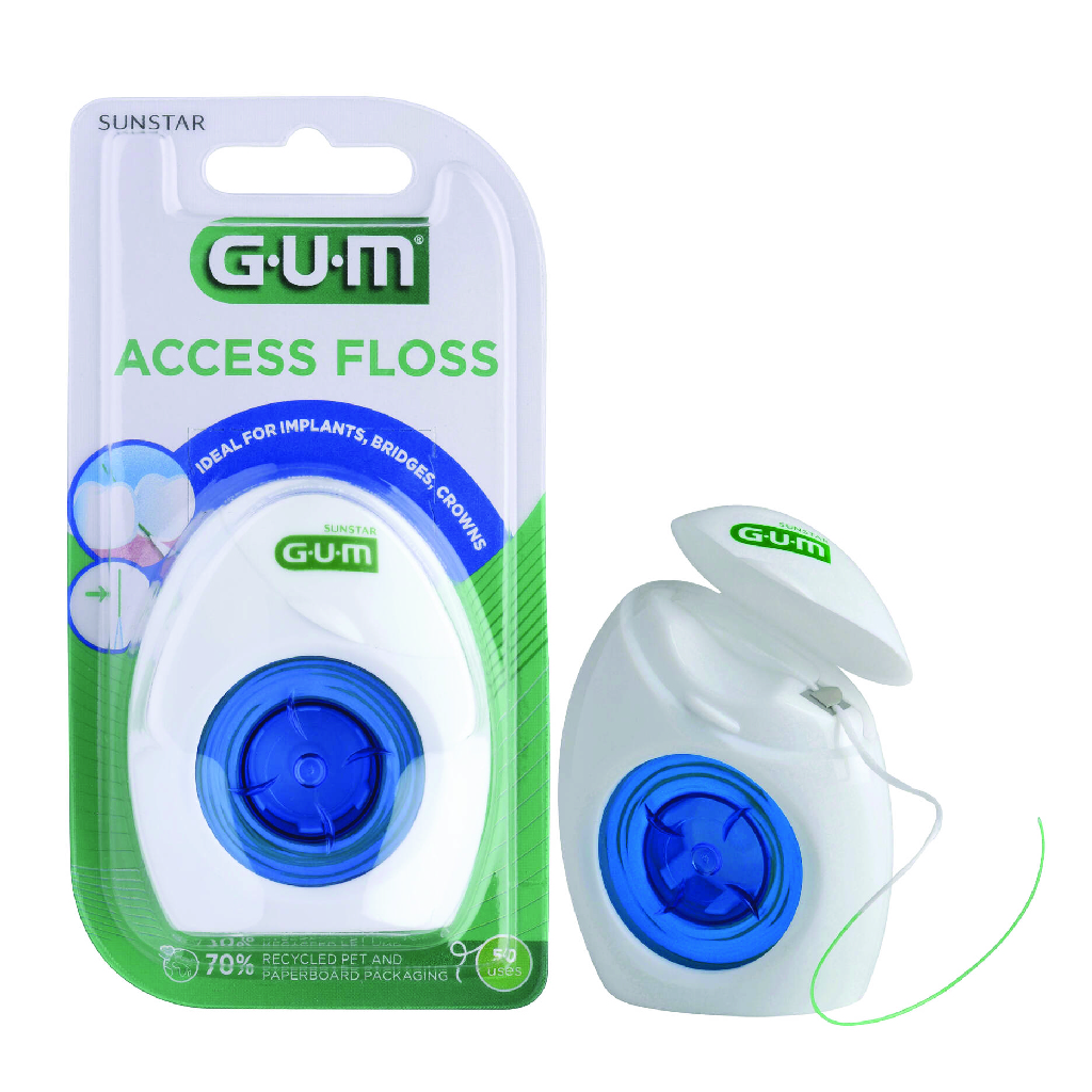 Sunstar GUM, Floss Access, Easy-to-use dental floss for effective plaque removal, 3200m
