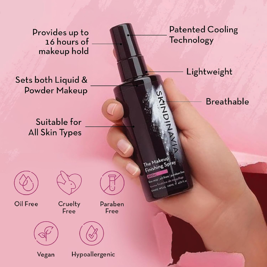 Skindinavia, The Makeup Finishing Spray, Makeup setting spray for all-day wear, 118ml