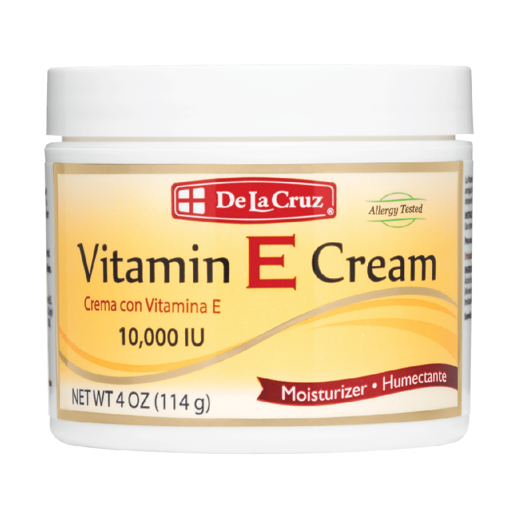 De La Cruz, Vitamin E Cream Moisturizer, Hydrating vitamin E cream for skin, 114g