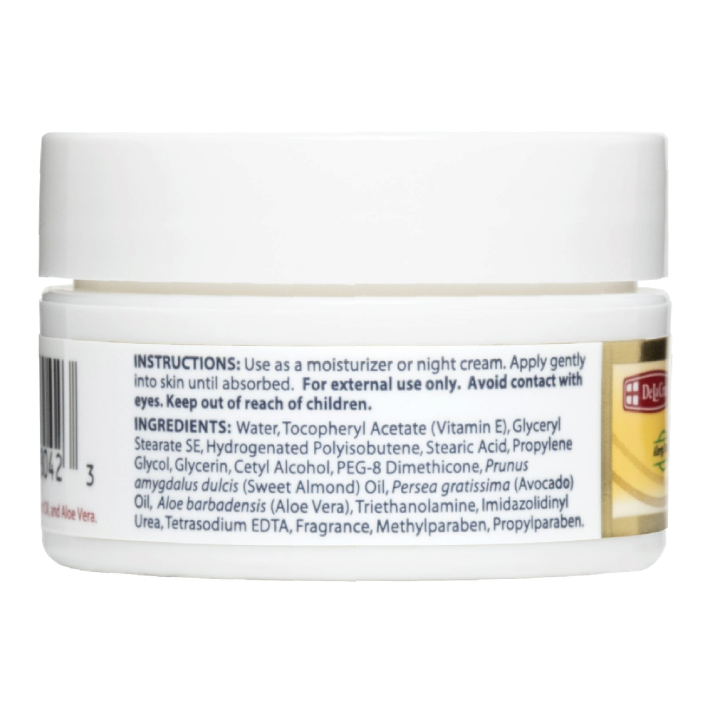 De La Cruz, Vitamin E Cream Allergy Tested No Artificial Colors, Soothing vitamin E cream for sensitive skin, 12g