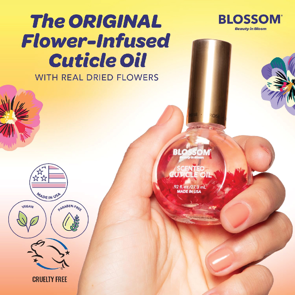 Blossom, Cuticle Oil for Nails, Hydrating and moisturizing nail cuticle oil, 15ml