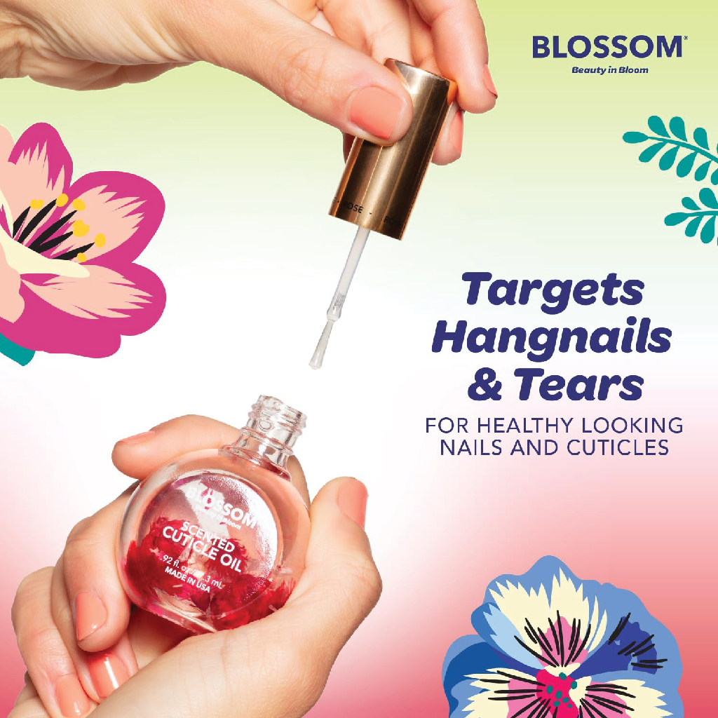 Blossom Scented Cuticle Oil Infused with Real Flowers 15 ml