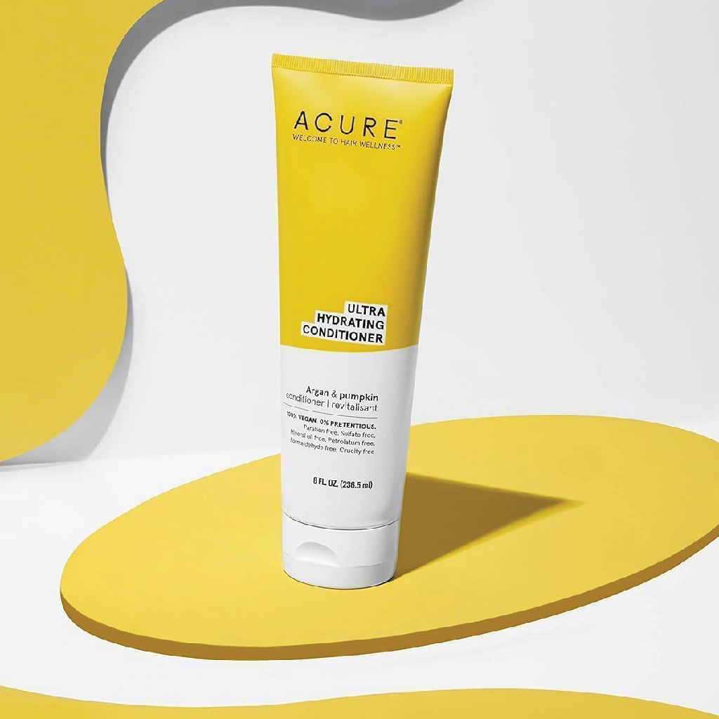 Acure, Ultra Hydrating Conditioner Argan & Pumpkin, Nourishing conditioner with argan and pumpkin oils, 236ml