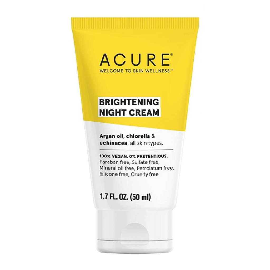 Acure, Night Whitening Cream, Brightening night cream for even skin tone, 50g