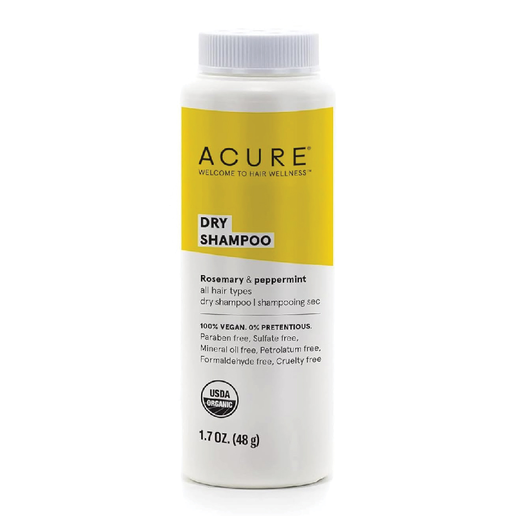 Acure, Dry Shampoo with Rosemary and Mint, Refreshing dry shampoo for oily hair, 30ml