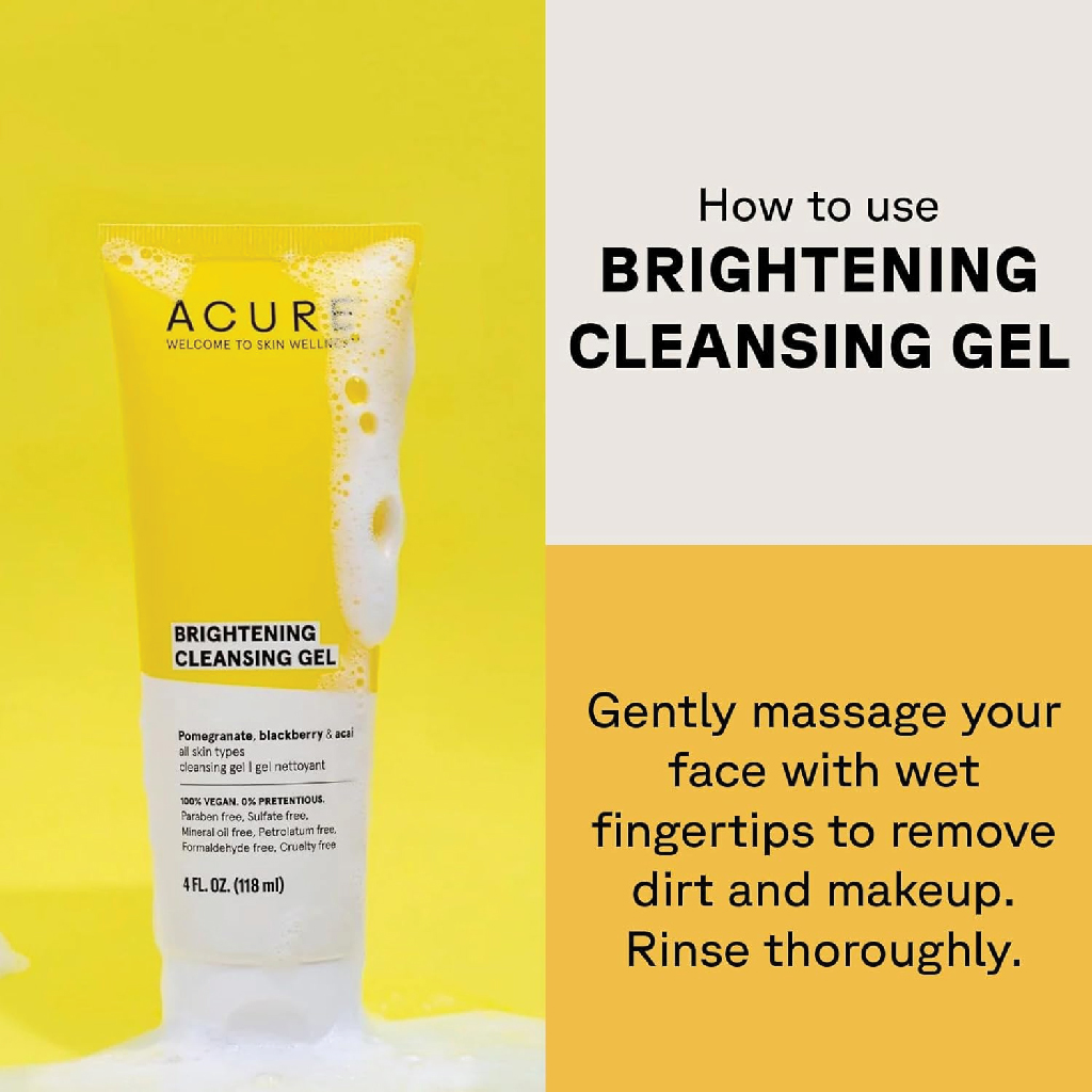 ACURE ACURE CLEANSING AND BRIGHTENING GEL 118 ML