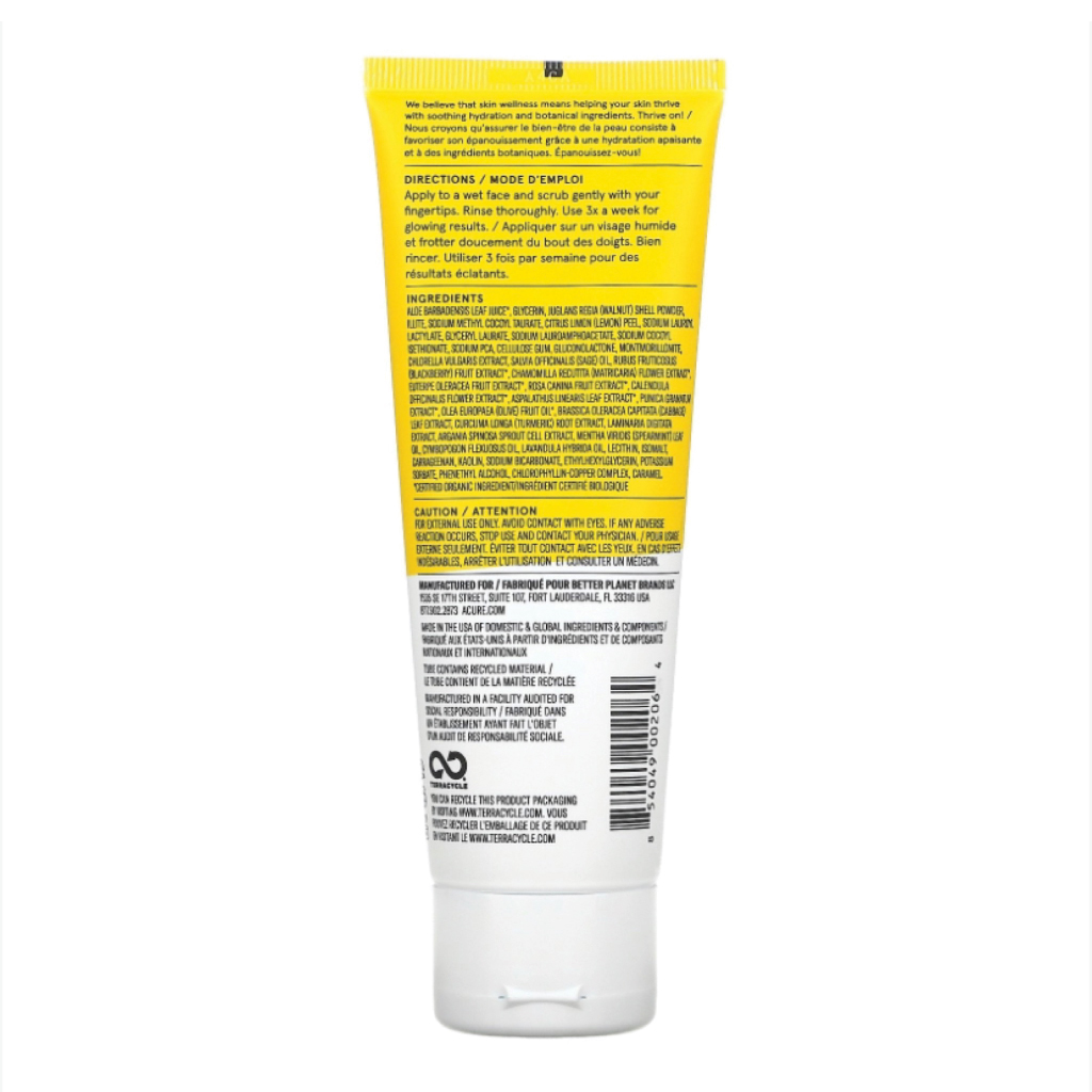 ACURE BRIGHTENING FACIAL SCRUB 118ML