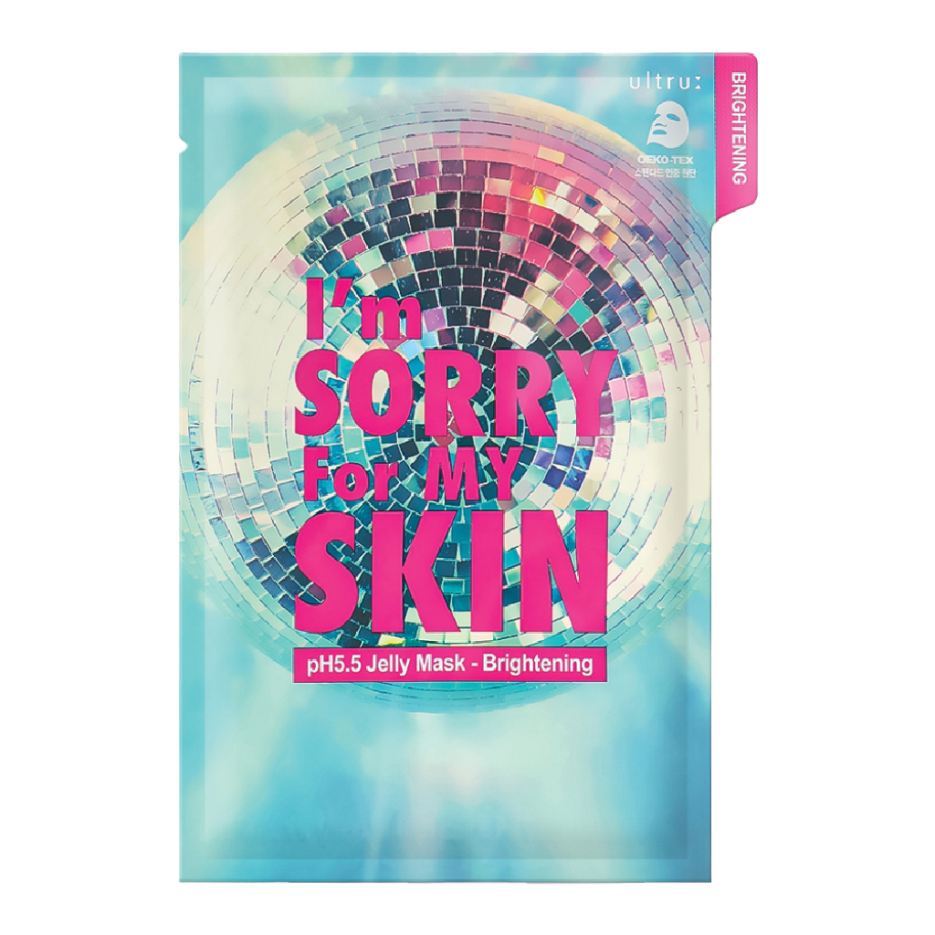 I’m Sorry For My Skin, pH5.5 Jelly Mask Brightening, Brightening jelly mask for radiant skin