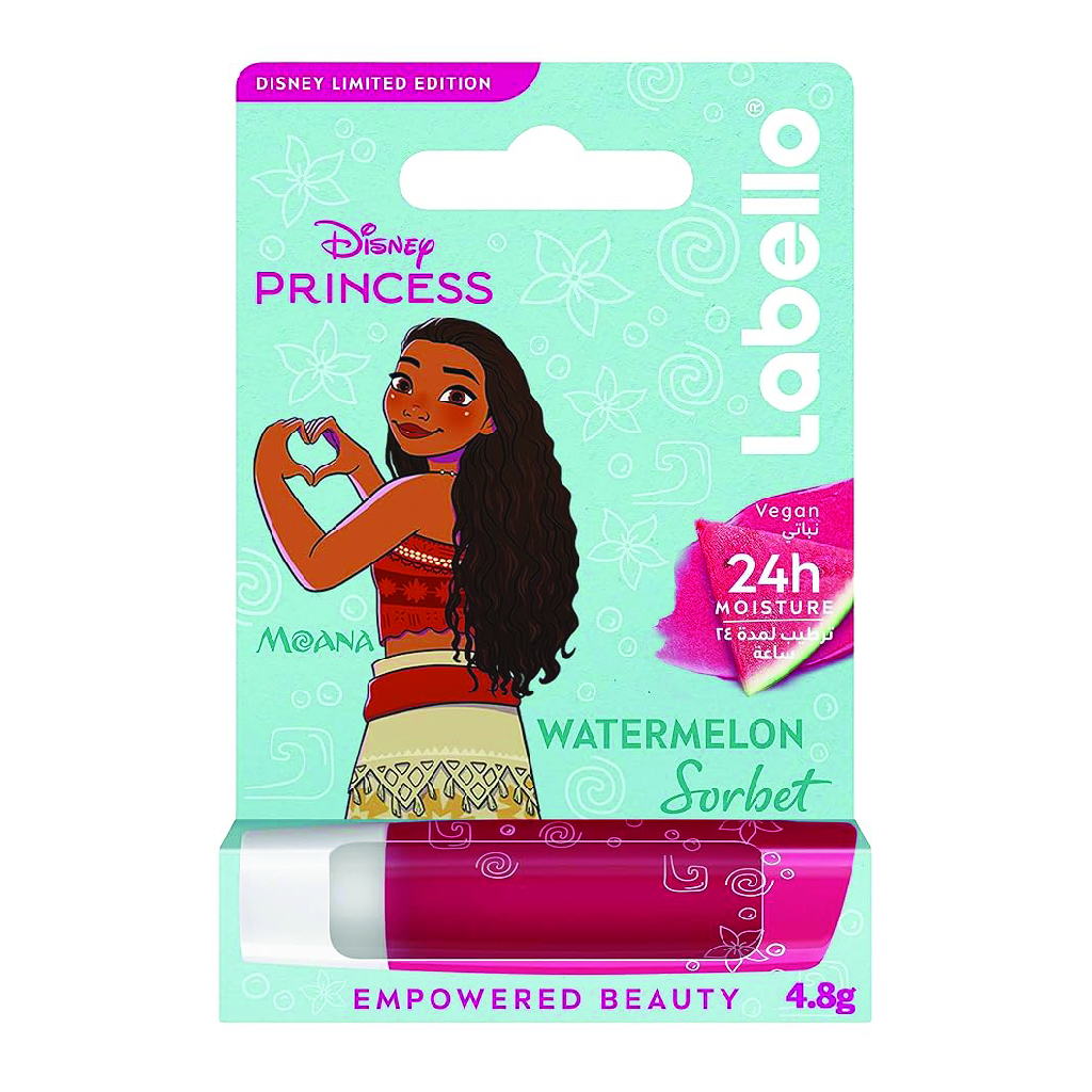 Labello, Watermelon Sorbet Lip Balm, Moisturizing fruity flavored lip balm, 4.8g