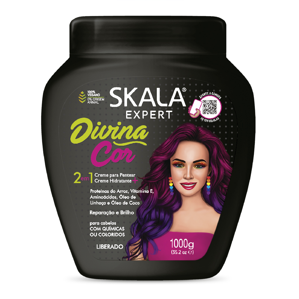 Skala Divina, Cor Hair Cream, Nourishing hair cream for color-treated hair, 1000g