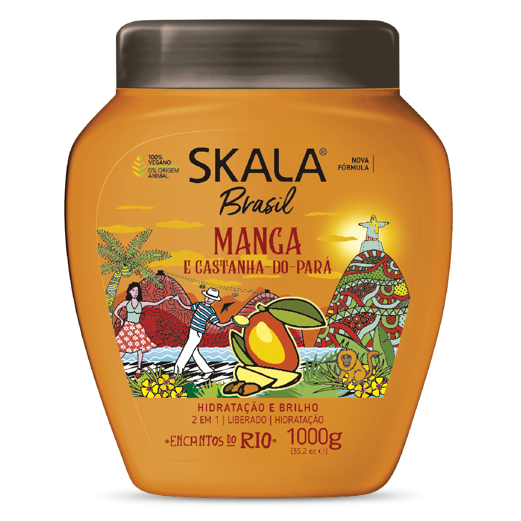 Skala Brasil, Mango and Brazil Nut Hair Treatment Cream, Deep conditioning cream for dry hair, 1000g