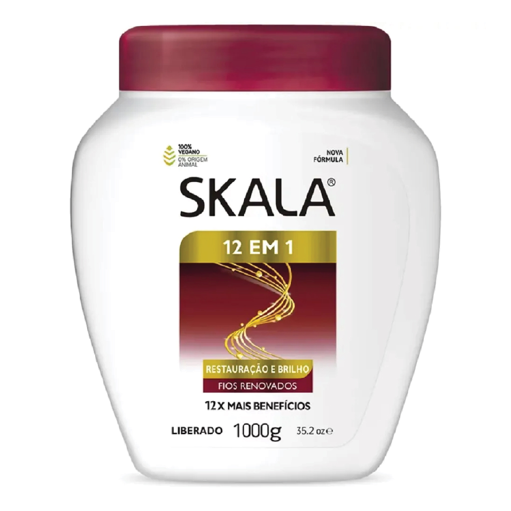 Skala, Hair Treatment Conditioner 12 in 1 Plus, Multi-benefit nourishing hair conditioner, 1000g