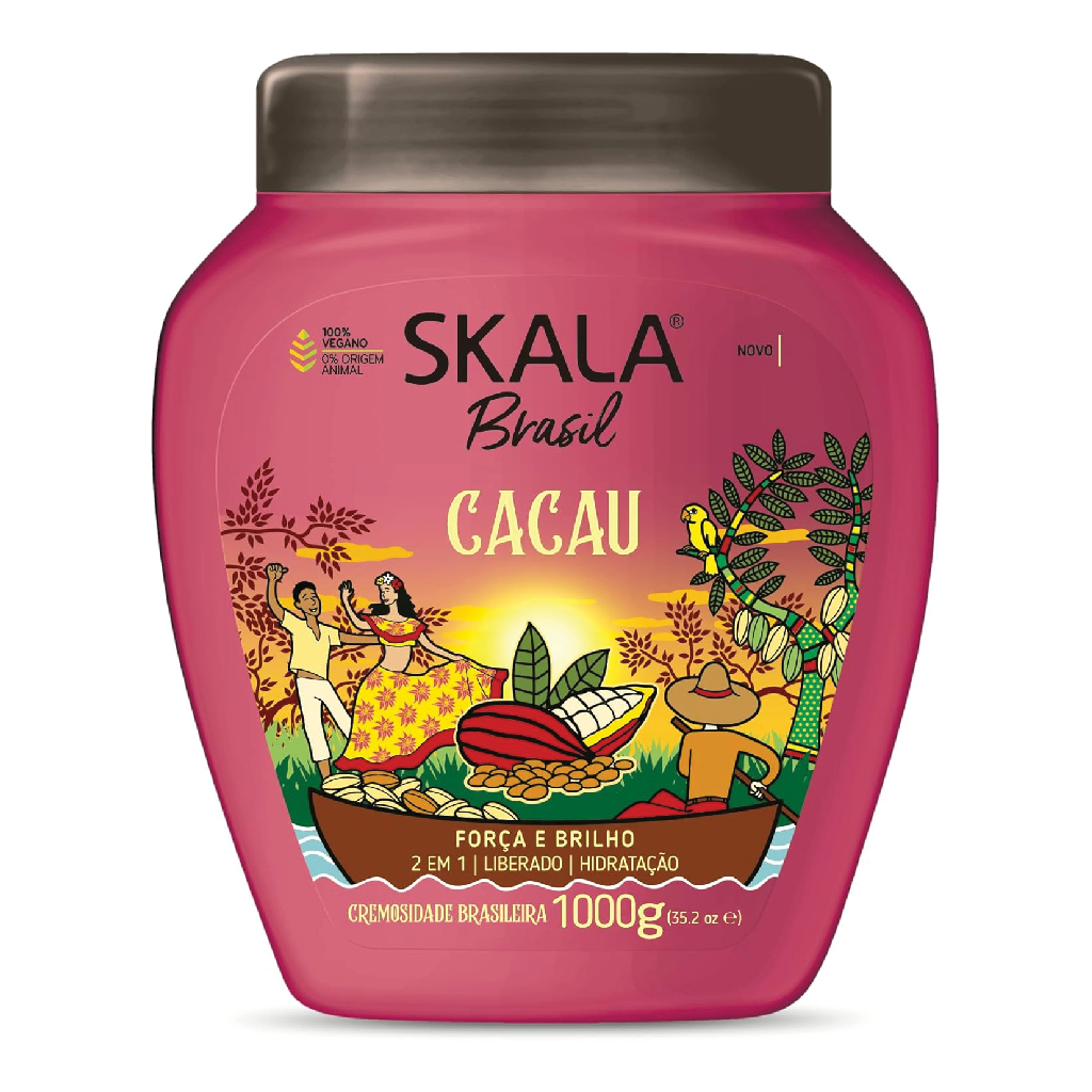 Skala, Cacau Hair Treatment Conditioning Cream, Deep moisturizing cocoa hair treatment cream, 1000g