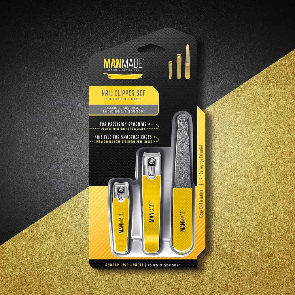 Manmade, Nail clipper set, Precision nail clippers for grooming and care
