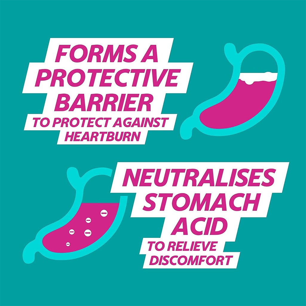 Gaviscon Double Action Liquid For Indigestion And Heartburn Mint Flavour 300ml