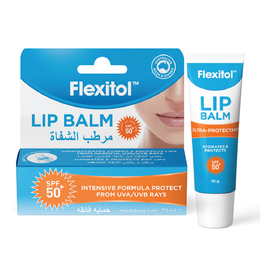Flexitol, Lip balm SPF 50+, High protection lip balm with moisturizing formula, 10 g