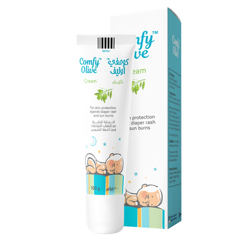 Comfy, Olive Baby Diaper Cream, Protective cream to soothe and prevent diaper rash, 100g