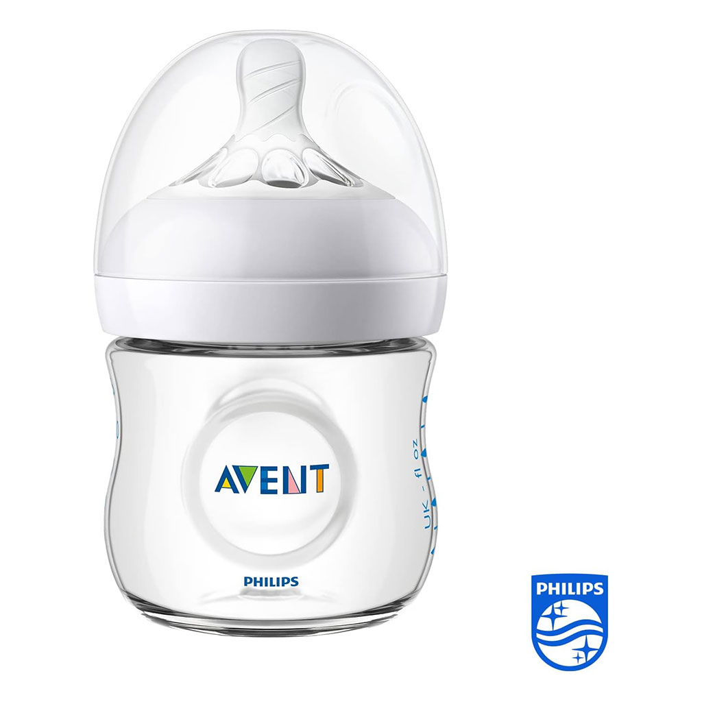 Philips Avent, Natural 2.0 Bottle, Natural feeding bottle with anti-colic design, 125ml