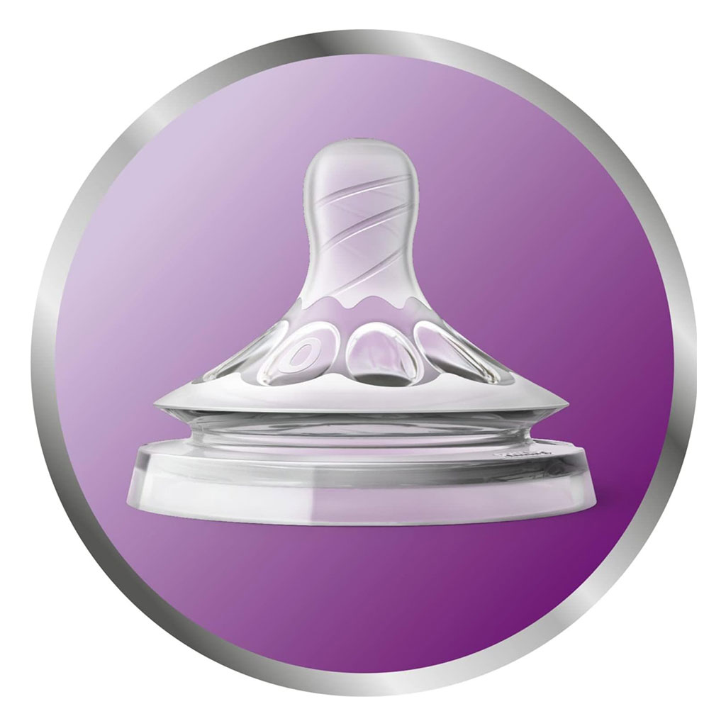 Philips Avent, Natural 2.0 Bottle, Natural feeding bottle with anti-colic design, 125ml