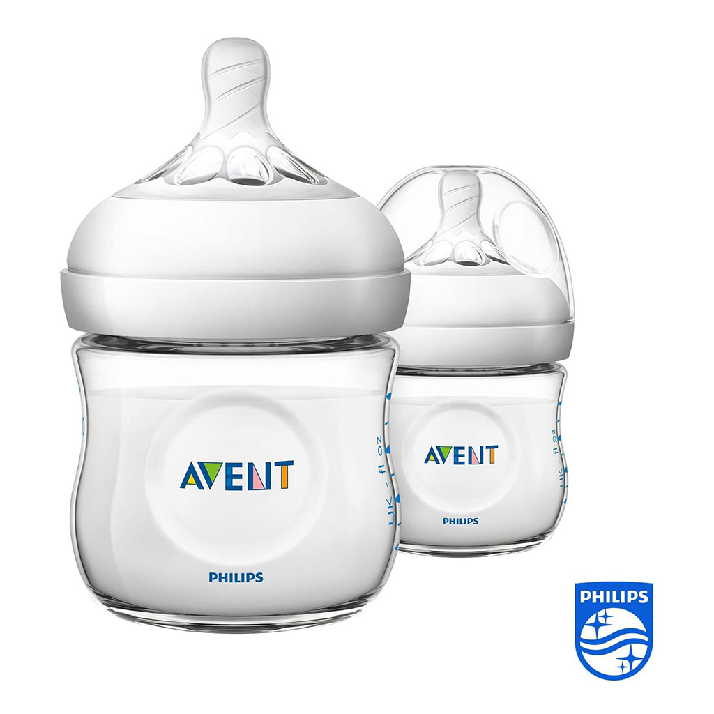 Philips Avent Natural 2.0 Bottle, 125 Ml 2'S Scf030/27