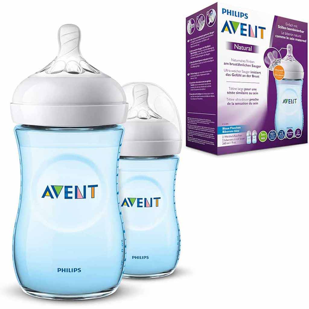 Philips Avent Natural Response Feeding Bottle 1+ Months, 2 X, 260 Ml